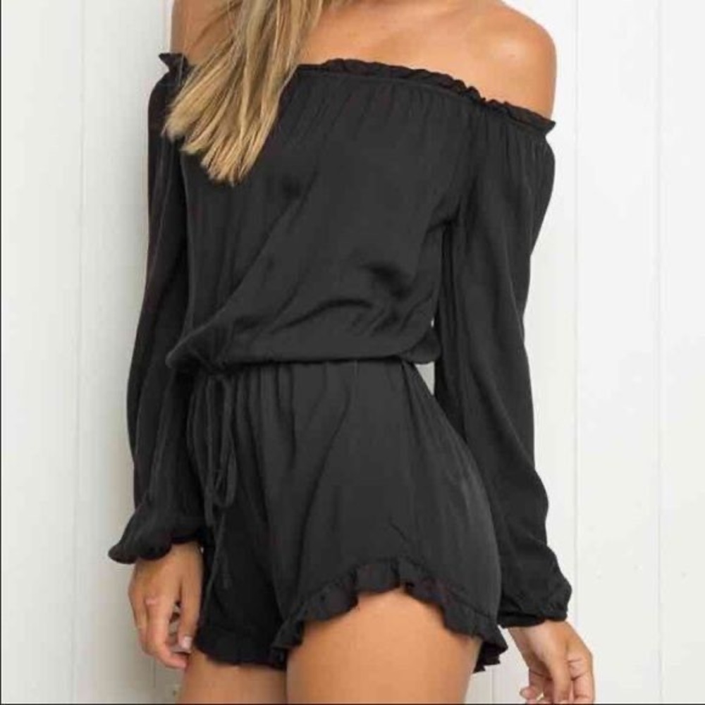 Brandy Melville Black Romper